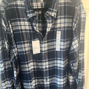 Croft and Barrow men’s button down extra soft flannel shirt size xxl, 26…